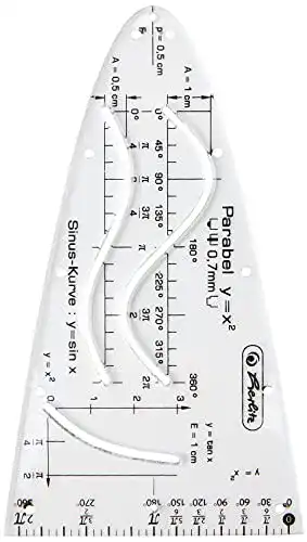 Parabelschablone Herlitz Parabel mit Sinus/Kosinus