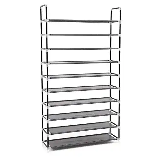 Schuhschrank SONGMICS Schuhregal mit 10 Ebenen, Vliesstoff