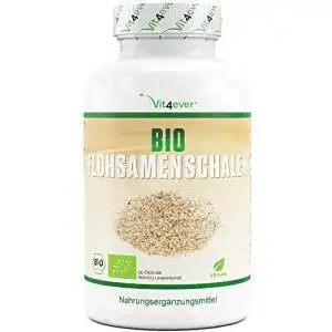 Flohsamenschalen-Kapseln Vit4ever Bio Flohsamenschalen – 365