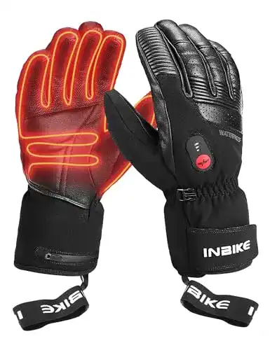 Beheizbare Handschuhe INBIKE Akku Schwarz M