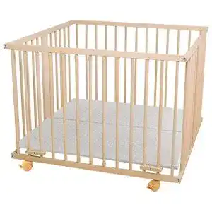 Laufgitter 100×100 Waldin Baby Laufgitter BUCHE MASSIV