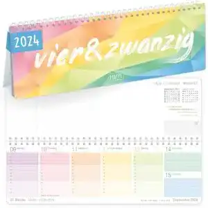 Wochenplaner Häfft Rainbow Wochen-Tischkalender 2022