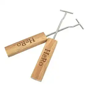 Grillrostheber HeRo24 Handgriffe für Grillroste Grillgriff, 2er Set