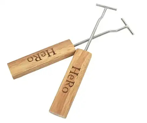 Grillrostheber HeRo24 Handgriffe für Grillroste Grillgriff, 2er Set