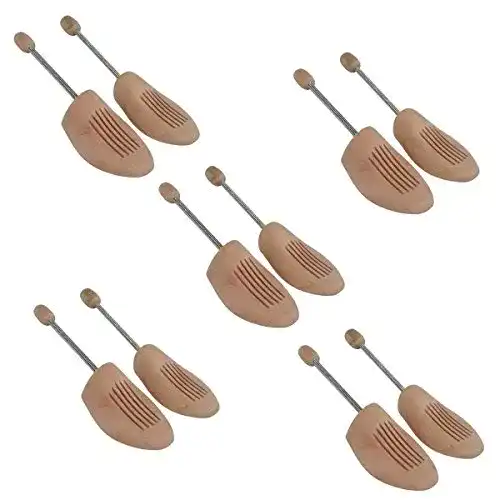 Schuhspanner Sneakerprofi 5 Paar Holz Spiralfeder, Echtholz