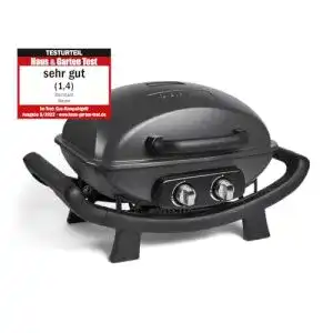 Gasgrills klein BURNHARD Tragbarer 2-Brenner Gasgrill Wayne