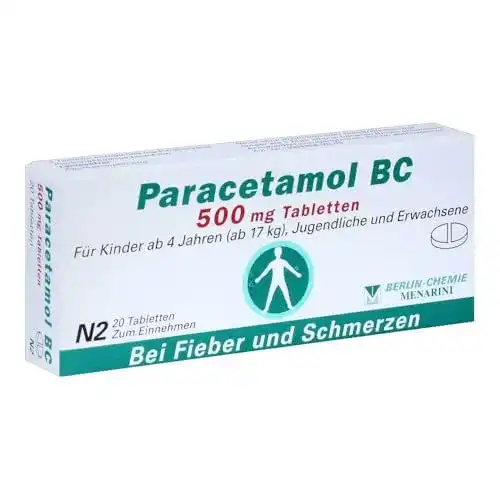 Paracetamol BERLIN-CHEMIE AG BC 500 mg Tabletten 20 St