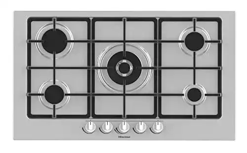 Die beste Gaskochfeld 90 cm Hisense GM973XF Gaskochfeld, 5 Kochzonen 2026 Test Bestseller Gaskochfeld 90 cm Hisense GM973XF Gaskochfeld, 5 Kochzonen