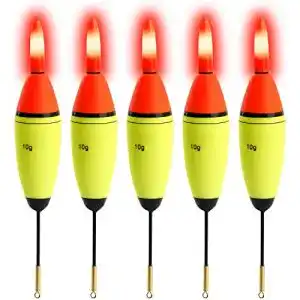 LED-Posen QualyQualy 5 Stück Angelposen LED Posen Set 10g