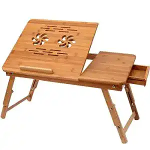 Laptoptisch Himimi Bambus Notebooktisch klappbarer Lapdesk