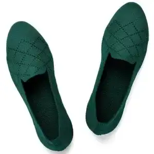 Ballerinas Puxowe Damen Flache Schuhe Runde Zehe Strick