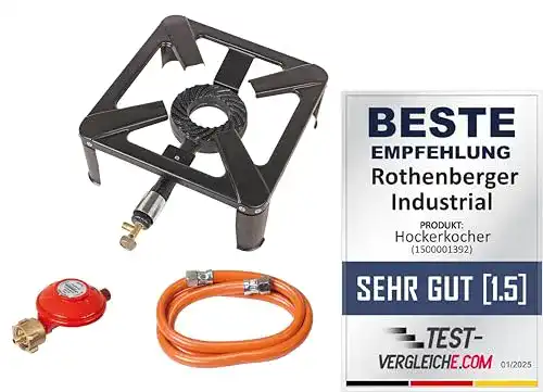 Die beste Hockerkocher Rothenberger Industrial inkl. 1,5 m Propan-Gas-Schlauch 2026 Test Bestseller Hockerkocher Rothenberger Industrial inkl. 1,5 m Propan-Gas-Schlauch