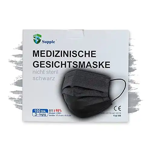 Einwegmaske Demel Augenoptik 100 Stück + 10 Stück aus Vlies