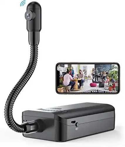 Mini-Kamera MCSTREE Mini Kamera mit Metallschlauch, 4K HD