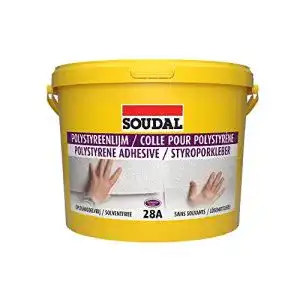 Styroporkleber Soudal 28A für weiche/harte Styroporplatten 5Kg