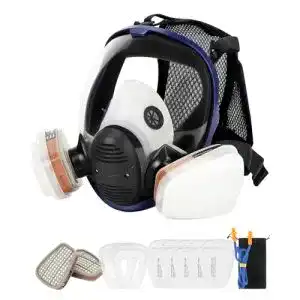 Vollmaske OHMOTOR Atemschutzmaske mit Luftfilterpatrone