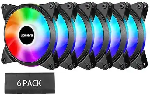 upHere-Lüfter upHere 3-Pin 5V ARGB LED Lüfter 120mm