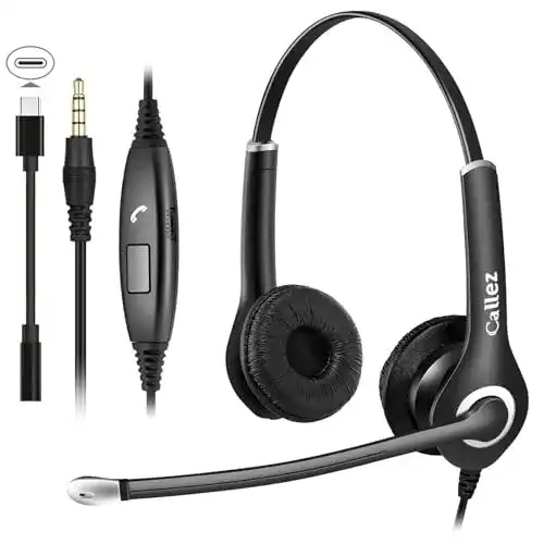 Headset (Büro) Callez PC Headset, 3,5mm Klinke mit Mikrofon