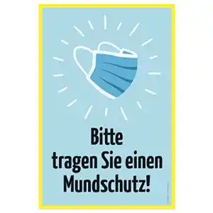 Maskenpflicht-Schild CherryCards FRUITPRINTS StarfruitSigns – 3er