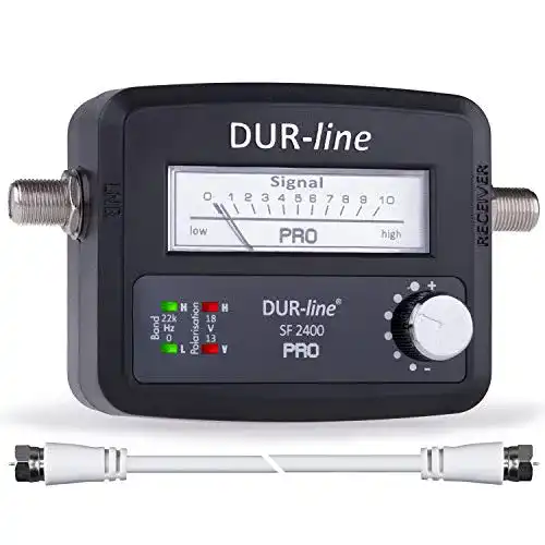 Sat-Finder DUR-line ® SF 2400 Pro, inkl. F-Kabel und Anleitung