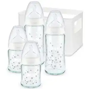 Babyflasche (Glas) NUK First Choice Plus, Starter Set