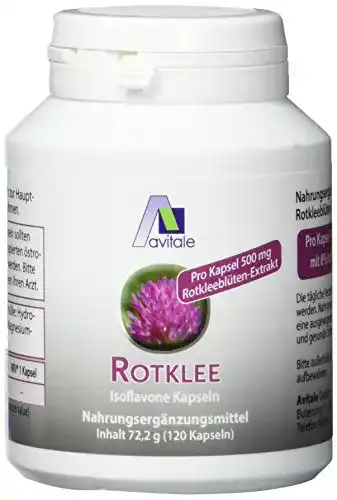 Die beste Rotklee-Kapseln Avitale Rotklee Kapseln 500 mg, 120 Stück 2026 Test Bestseller Rotklee-Kapseln Avitale Rotklee Kapseln 500 mg, 120 Stück