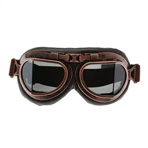 Motorradbrille (retro) MUXSAM Vintage Sonnenbrille Schutzbrille