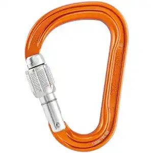 HMS-Karabiner PETZL – Screw-Lock Karabiner ATTACHE – Unisex, Orange