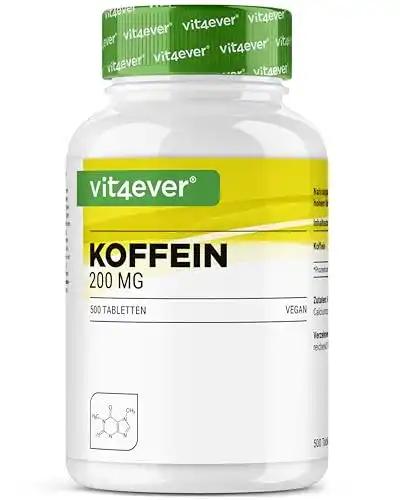 Koffeintabletten Vit4ever Koffein Tabletten mit je 200 mg, 500 Tabl.