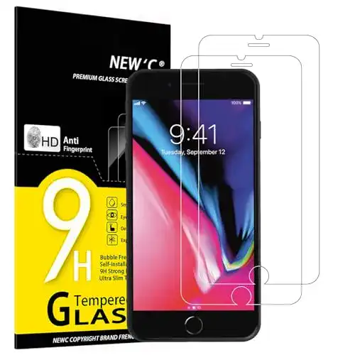 iPhone-7-Plus-Panzerglas NEW’C 2 Stück, Schutzfolie Panzerglas