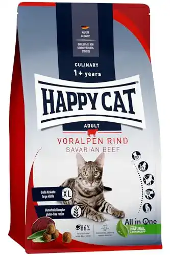 Katzen-Trockenfutter Happy Cat 70560 – Voralpen Rind – 10 kg