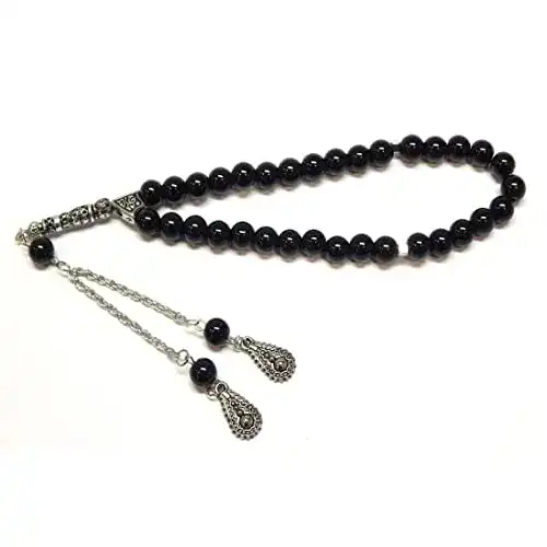 Tesbih Perlin Gebetskette Tasbih Tespih Misbaha Subha 33, 23cm