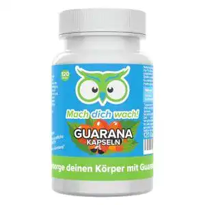 Guarana-Kapseln Mach dich wach! 100mg Koffein pro Kapsel