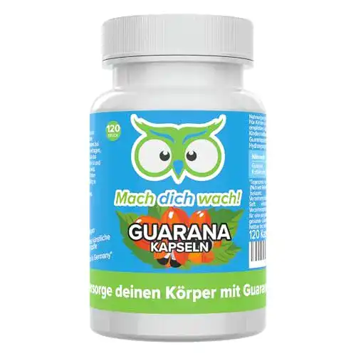 Guarana-Kapseln Mach dich wach! 100mg Koffein pro Kapsel