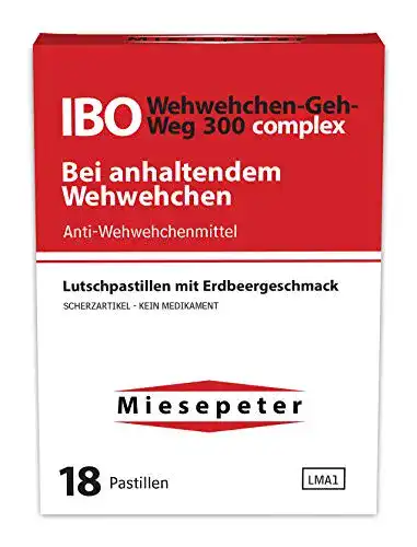 Scherztabletten Miesepeter Bonbons, IBO Wehwehchen-Geh-Weg