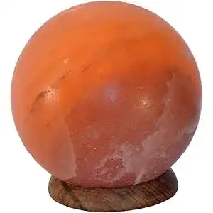 Salzlampe AGT Salzwelten SalNatural© Kugelform Planet