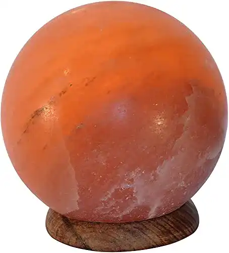 Salzlampe AGT Salzwelten SalNatural© Kugelform Planet