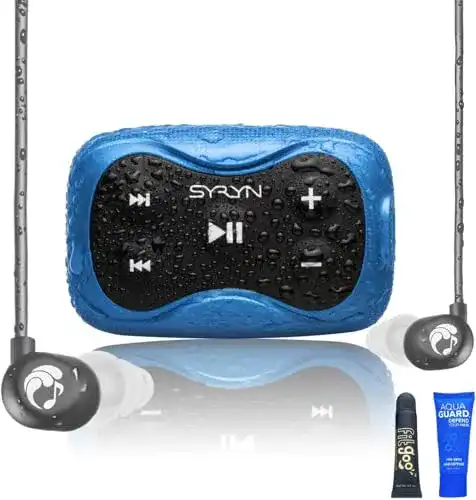 Wasserdichter MP3-Player Swimbuds Kopfhörer mit SYRYN