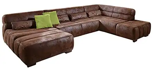 Wohnlandschaft CAVADORE Scoutano, XXL-Couch in U-Form