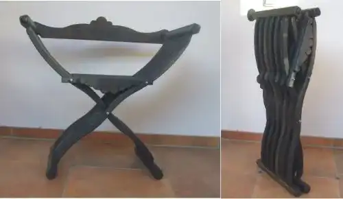 Scherenstuhl Decowa, Mooreiche Replik, Mittelalter, LARP