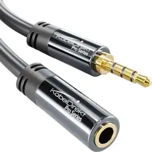 Aux-Kabel KabelDirekt, Headset Verlängerung, 10m, 3,5mm Stecker
