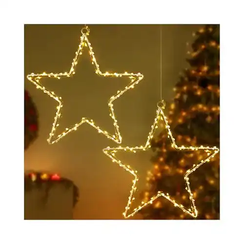 LED-Weihnachtsbeleuchtung CMYK ® 2 Stck LED Weihnachtsstern