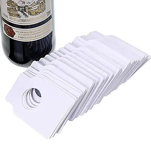 Flaschenanhänger Srup 100 Stück Flaschen Anhänger Etiketten