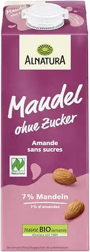 Mandelmilch Alnatura Mandel Drink ungesüßt, 8er Pack (8 x 1 l)