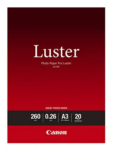Canon-Fotopapier Canon Fotopapier Luster LU-101 glänzend weiß