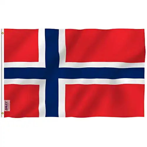 Norwegen-Flagge Anley Fly Breeze 3×5 Fuß Norway Flagge