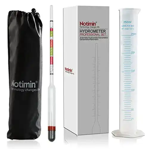 Die beste Bierspindel Notimin Zuckergehalt Messgerät Winzer Hydrometer 2026 Test Bestseller Bierspindel Notimin Zuckergehalt Messgerät Winzer Hydrometer