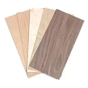 Furnierholz wodewa Holz Furnier Set 2mm Starkfurnier 5 Holzarten