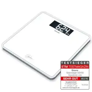 Beurer-Personenwaage Beurer GS 400 white Signature Line Glas