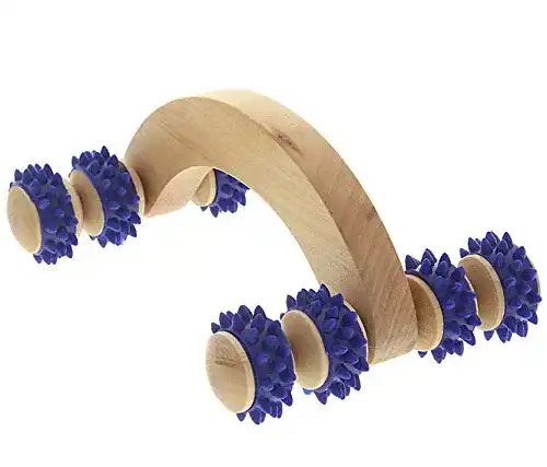 Die beste Massageroller Kosmetex aus Holz, mit blauen Kunststoffnoppen 2026 Test Bestseller Massageroller Kosmetex aus Holz, mit blauen Kunststoffnoppen